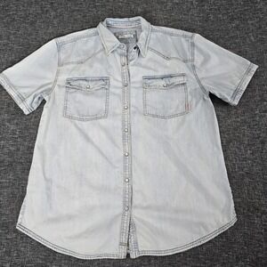 We The Free Light Blue Button Down Shirt